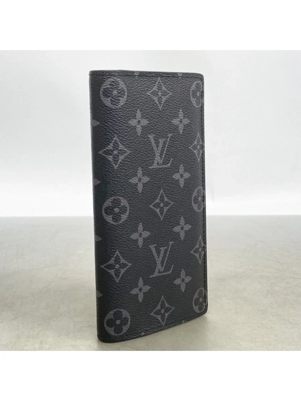 Louis Vuitton Wallet Monogram Eclipse Portefeuille Brazza Black